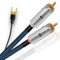 Przewód gramofonowy z uziemieniem WireWorld LUNA 10 (LUI-G) RCA to RCA w/ GROUND