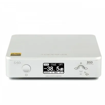 Przetwornik cyfrowo-analogowy Topping D50s (srebrny)