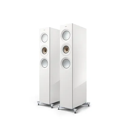 Kolumny podłogowe KEF Reference 3 Meta (High-Gloss White/Champagne)