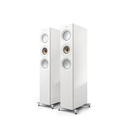 Kolumny podłogowe KEF Reference 3 Meta (High-Gloss White/Champagne)