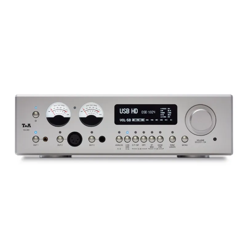 Wzmacniacz słuchawkowy T+A HA 200 (srebrny)