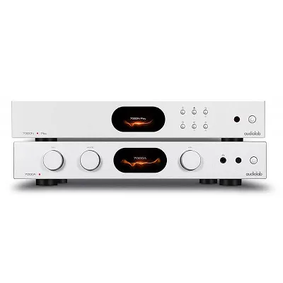 Audiolab 7000A + 7000N Play (srebrny)