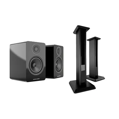 Acoustic Energy AE1 Active + stand (czarny połysk)
