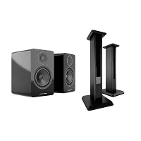 Acoustic Energy AE1 Active + stand (czarny połysk)