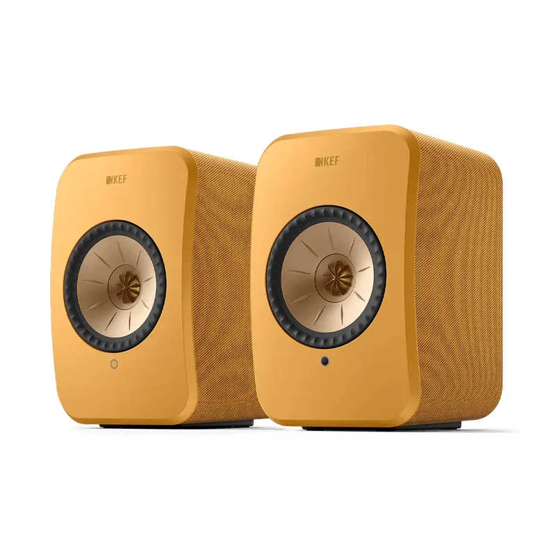 Kolumny podstawkowe KEF LSX II (Amber Haze / Żółty)