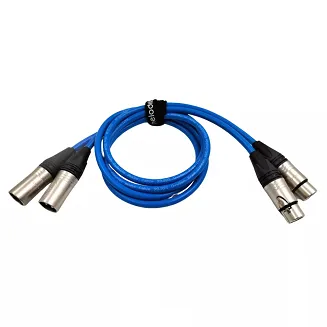 Interkonekt analogowy Melodika SB2X Sky Blue (XLR) - 2