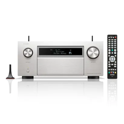 Amplituner kina domowego Denon AVC-A1H (srebrny)