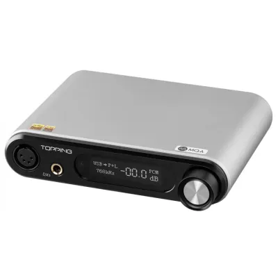 Wzmacniacz słuchawkowy Topping DX5 (Srebrny)