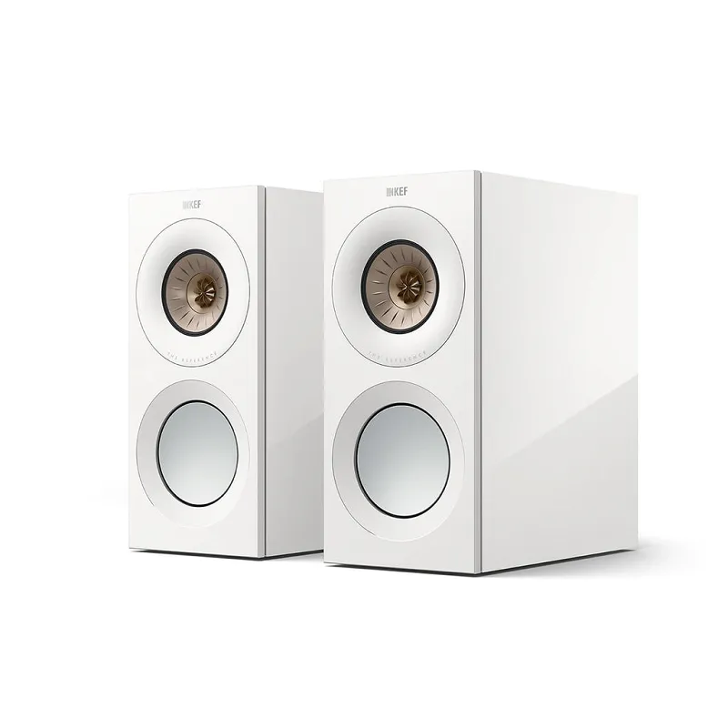 Kolumny podstawkowe KEF Reference 1 Meta (High-Gloss White/Champagne)