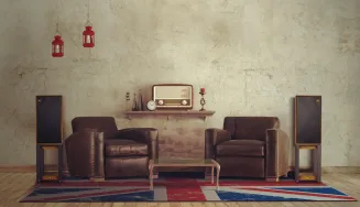 Kolumny podstawkowe Wharfedale Linton 85th + standy (orzech) - 2