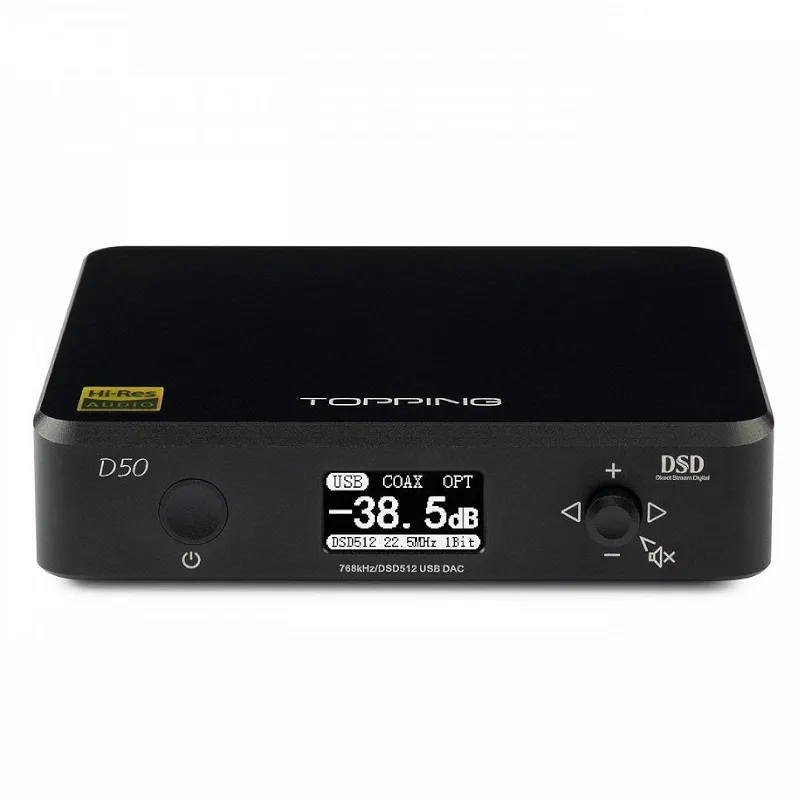 Przetwornik cyfrowo-analogowy Topping D50s (czarny)