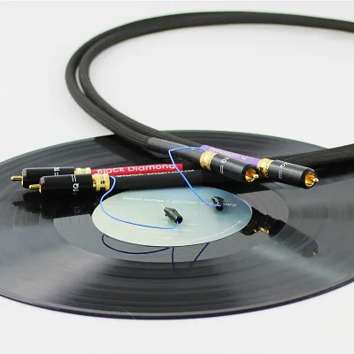 Kabel gramofonowy Tellurium Q Black Diamond Turntable RCA