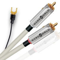 Przewód gramofonowy z uziemieniem WireWorld SOLSTICE 10 (SOI-G) RCA to RCA w/ GROUND