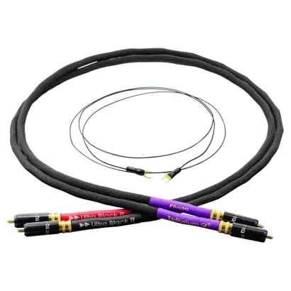 Kabel gramofonowy Tellurium Q Ultra Black II Turntable RCA