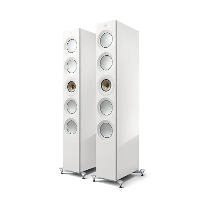 Kolumny podłogowe KEF Reference 5 Meta (High-Gloss White/Champagne)