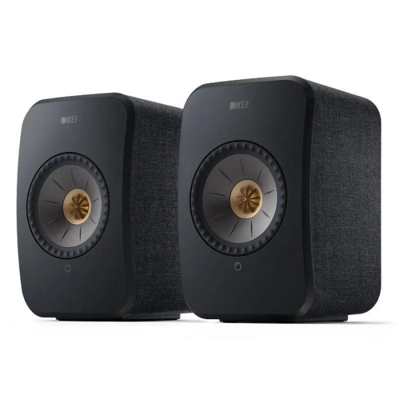Kolumny podstawkowe KEF LSX II (Carbon Black / Czarny) - outlet