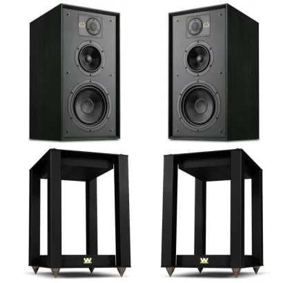 Kolumny podstawkowe Wharfedale Linton 85th + standy (czarny)