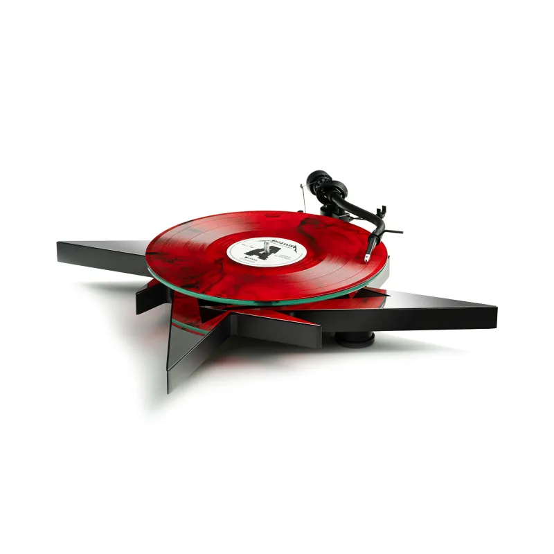 Pro-Ject Metallica Turntable (Edycja Limitowana) + pokrywa Cover it Metallica