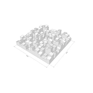 Panel akustyczny Vicoustic Multifuser DC3 (Biały) - 2