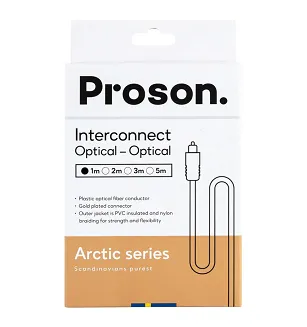 Kabel optyczny Toslink Proson Arctic Series Optical - 3