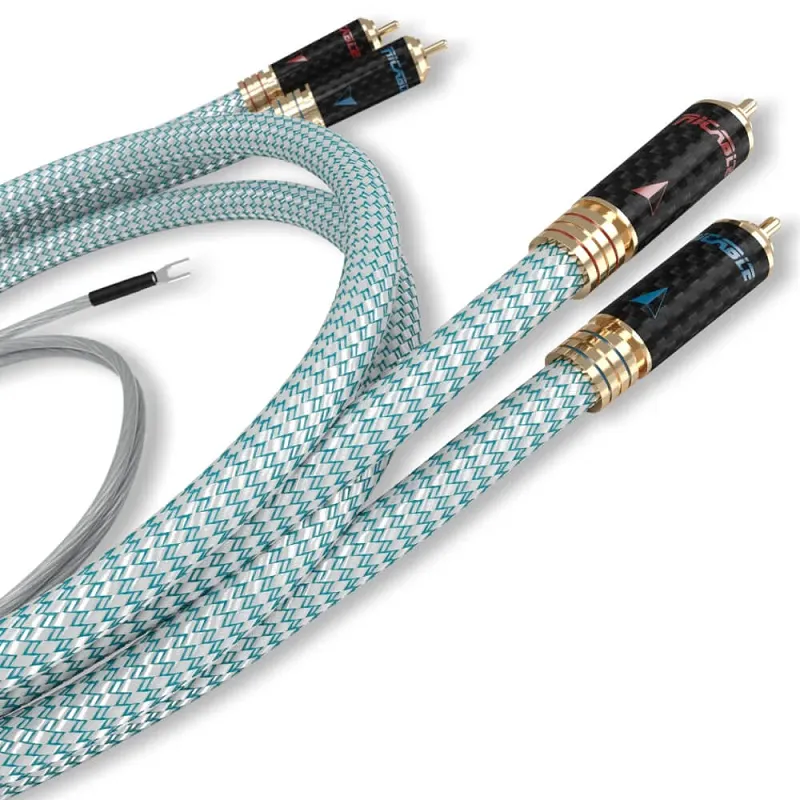 Przewód gramofonowy Ricable Invictus Turntable Reference + przewód uziemiający