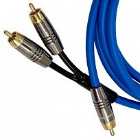 Kabel subwooferowy Melodika SBSWY Sky Blue (RCA Sub Y)