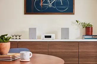 Amplituner Denon RCD-N12 DAB (biały) - 9