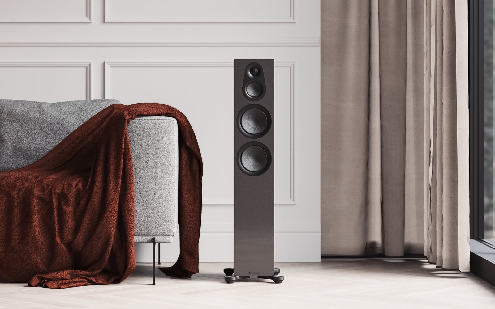 Monitor Audio Silver 300 7G Limited Edition – Kolumny podłogowe klasy premium Monitor Audio Silver 300 7G LE – trójdrożne kolumny podłogowe z technologią RST II, tweeterem C-CAM i obudową Bass-Reflex. Edycja limitowana w kolorze Carbon Black Metallic. Niesamowita jakość dźwięku i elegancki design.