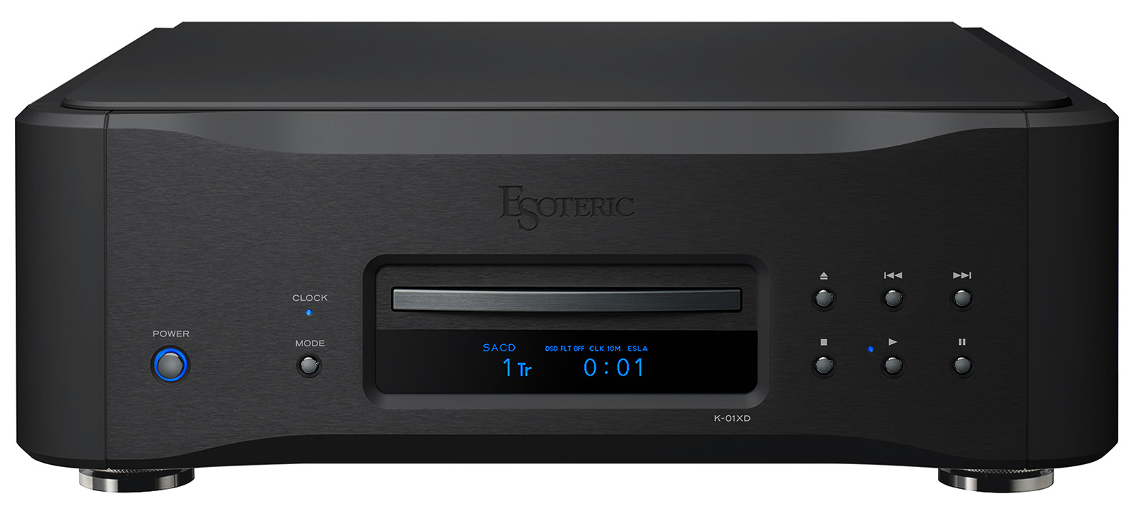 Esoteric K-01XD SE Black Edition – limitowana do 50 sztuk edycja odtwarzacza SACD/CD z mechanizmem VRDS ATLAS 01, Master Sound Discrete DAC i zegarem klasy Grandioso. Ekskluzywne czarne wykończenie i referencyjna jakość dźwięku.