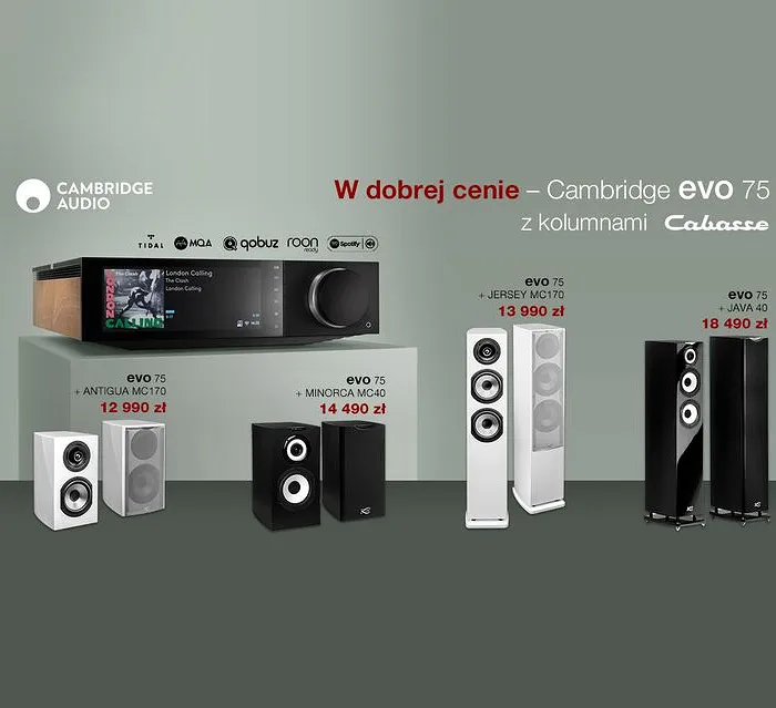 W dobrej cenie - promocja na Cambridge Audio EVO 75 i kolumny Cabasse!
