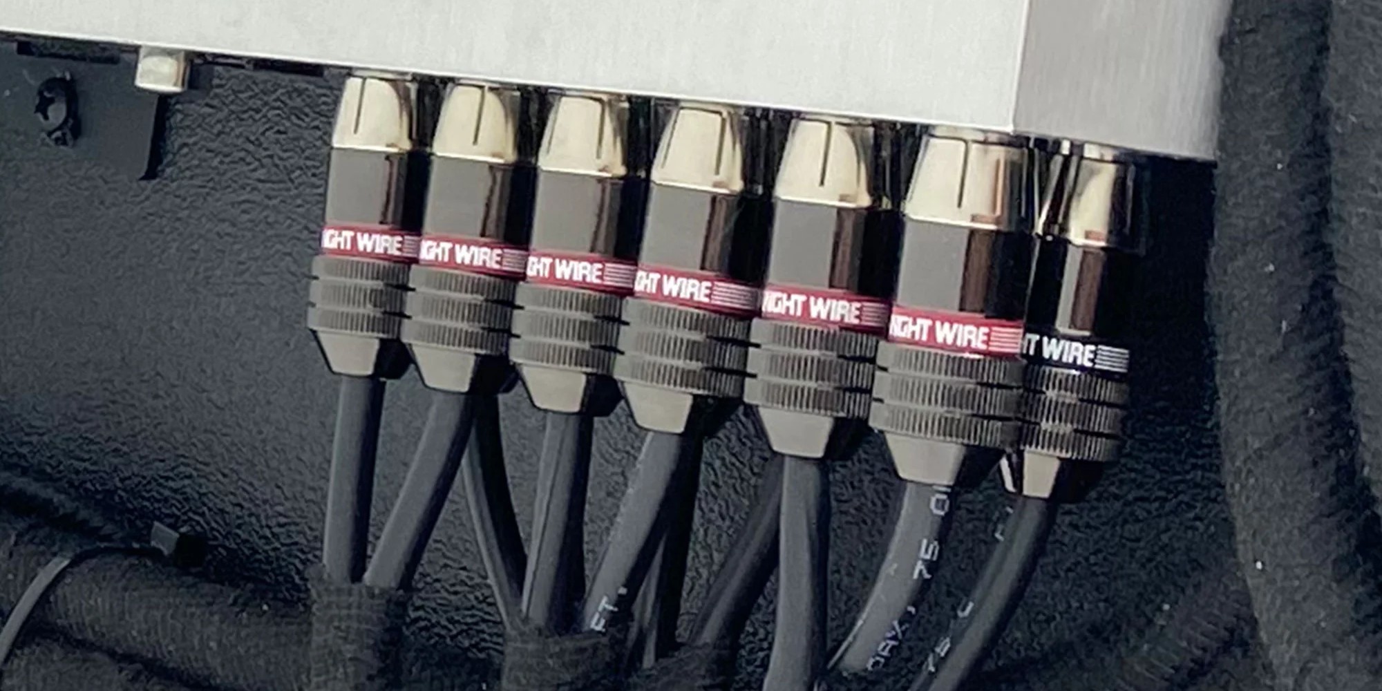 Wtyk RCA Straight Wire Push Prong RCA Plug