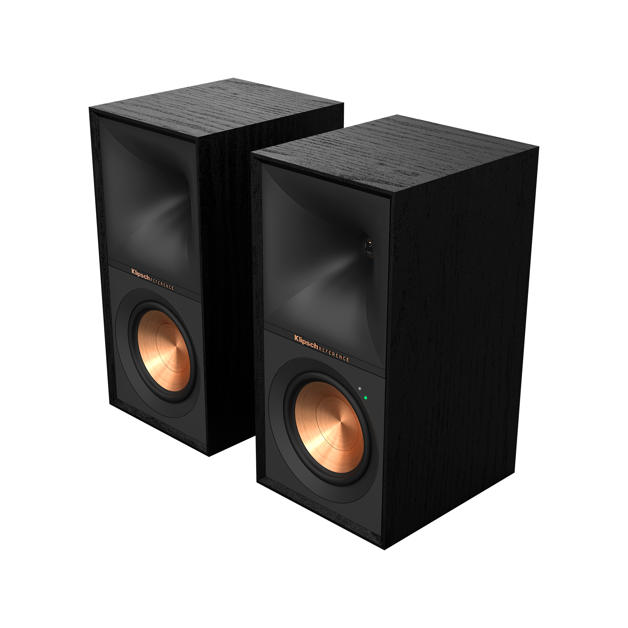 Odkryj Klipsch R-50PM – aktywne kolumny z wbudowanym wzmacniaczem, Bluetooth®, wejściem USB i przedwzmacniaczem gramofonowym. Brzmienie premium bez amplitunera.