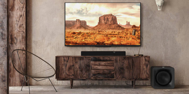 Klipsch Flexus Core 100 to 2.1-kanałowy soundbar z Dolby Atmos, potężnym basem i możliwością rozbudowy do kina domowego. Steruj ustawieniami przez aplikację Klipsch Connect Plus.